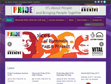 Tablet Screenshot of prideinplymouth.org.uk